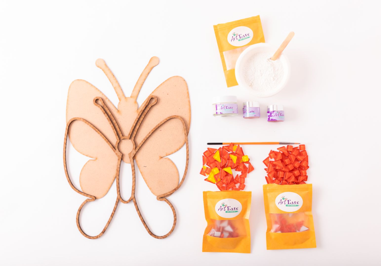 DIY Butterfly art Kit - Contents