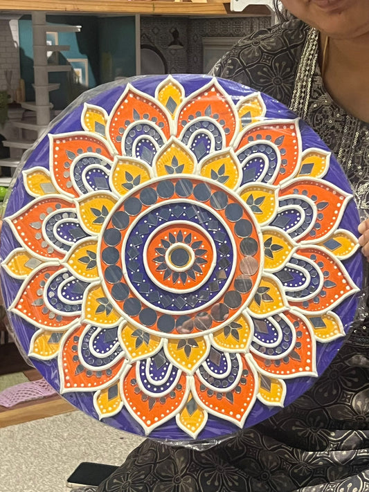 Handmade Mandala Lippan Art – A Harmony of Tradition & Spirituality