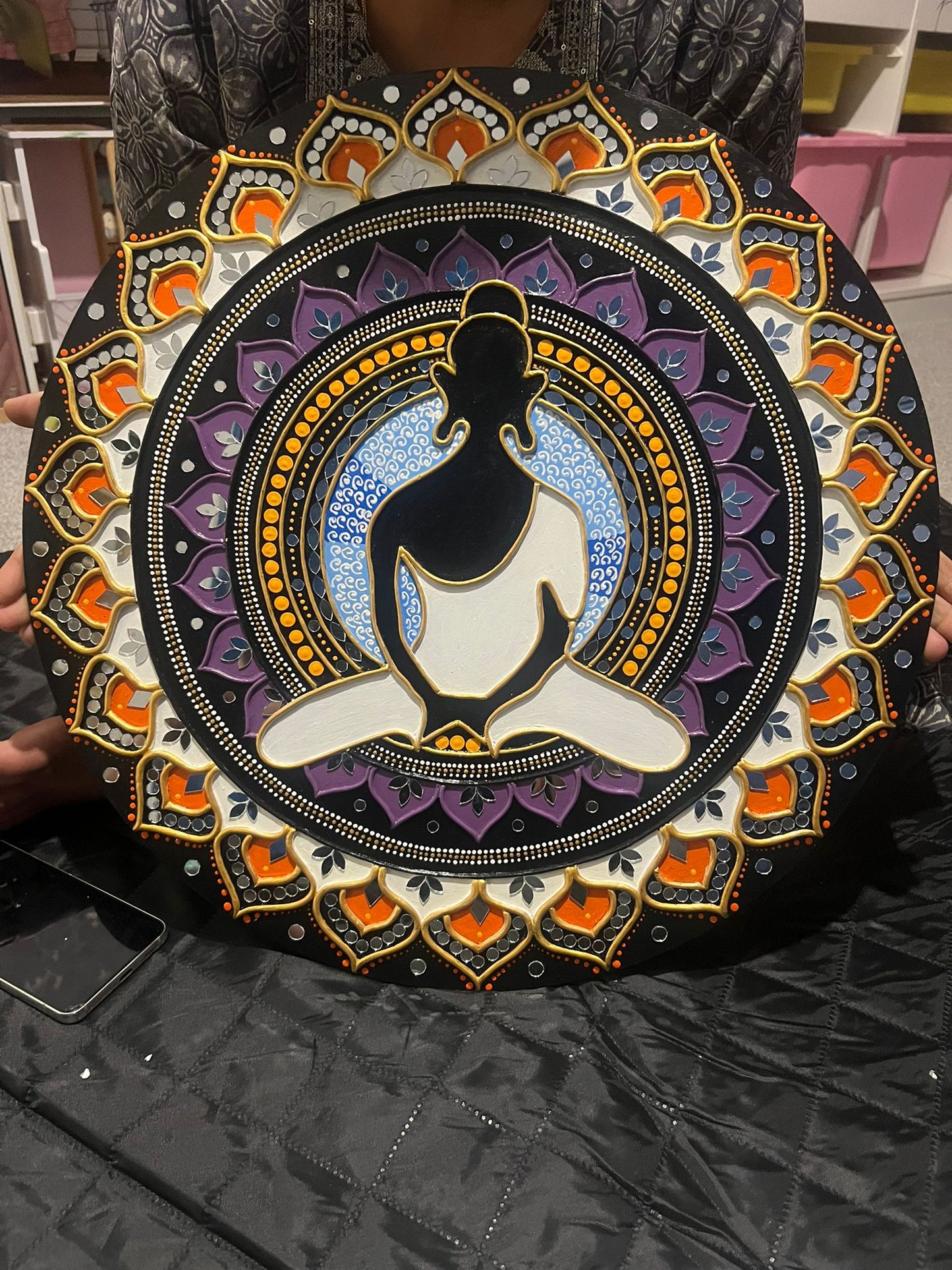 Handmade Buddha Lippan Art – A Timeless Fusion of Tradition & Spirituality